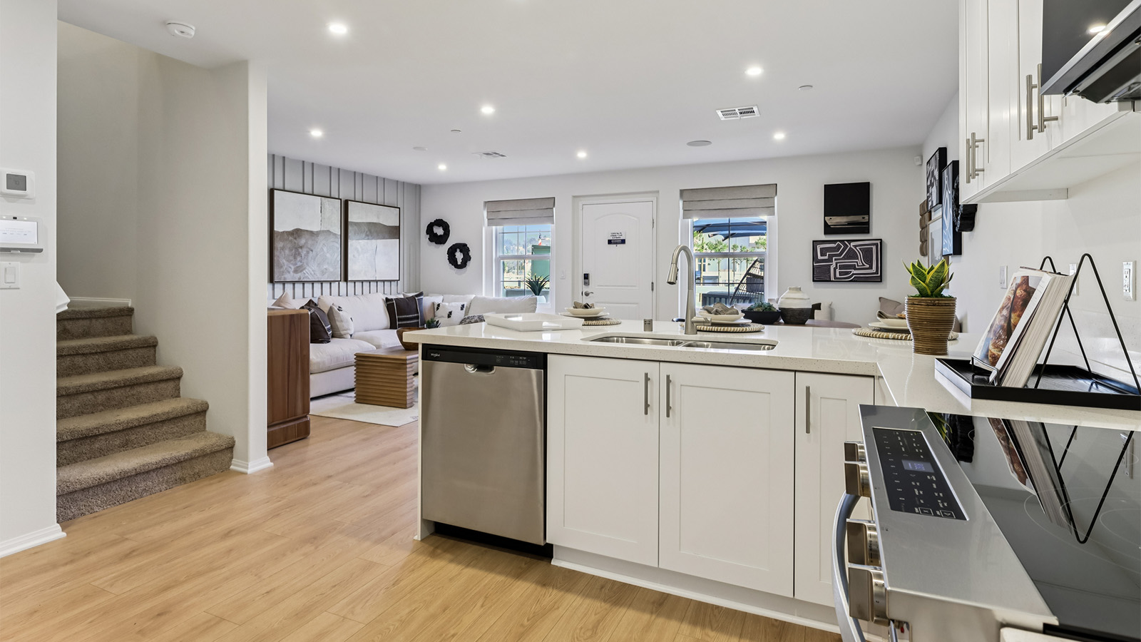 Open-concept kitchen