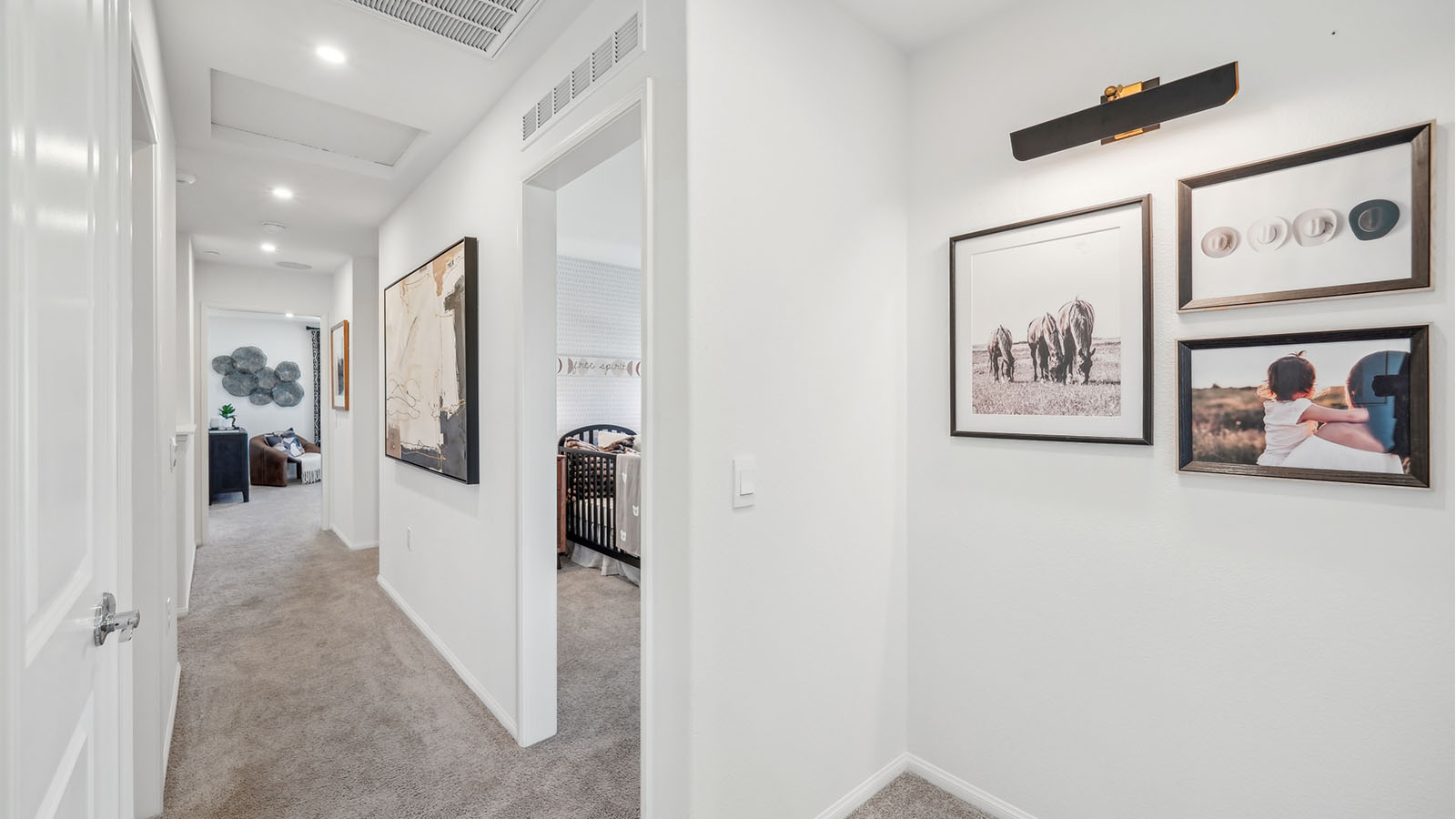 Upstairs hallway leading to bedrooms