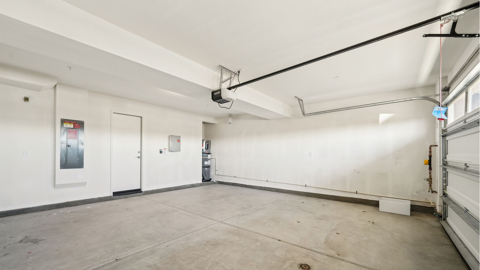 Spacious two-car garage