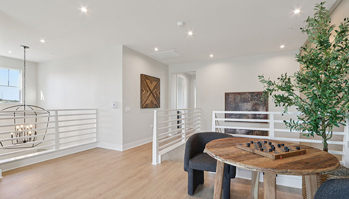 Stair landing space
