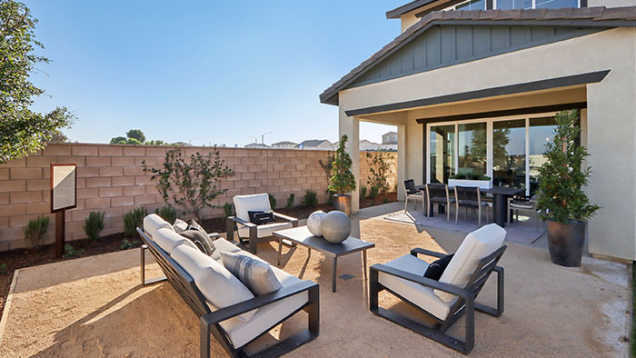 Backyard patio