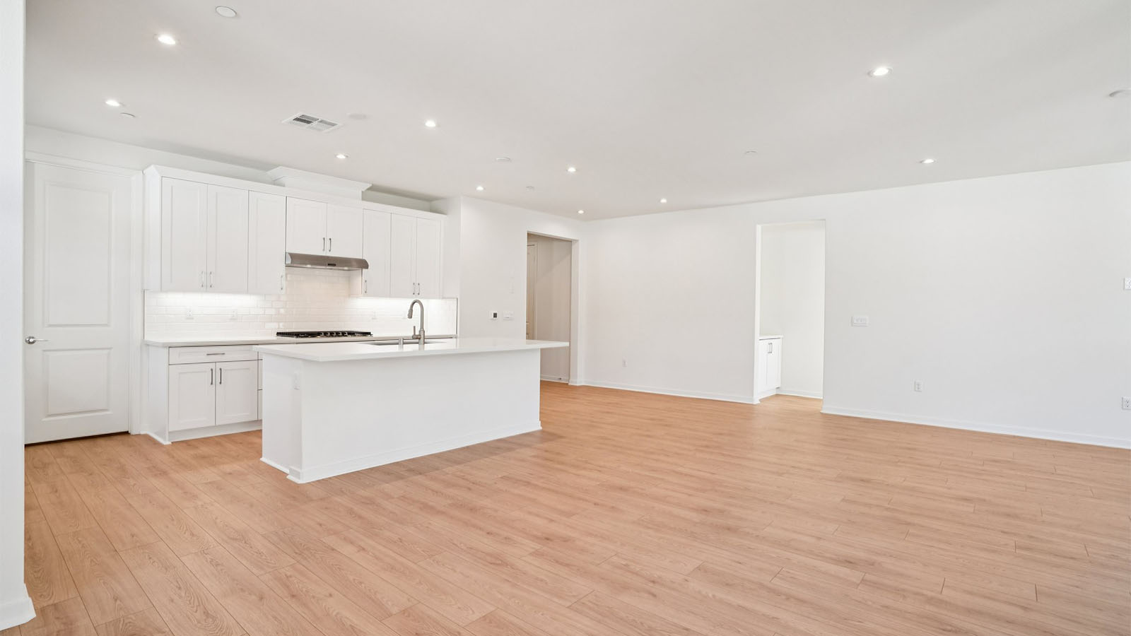 Open-concept kitchen and dining room