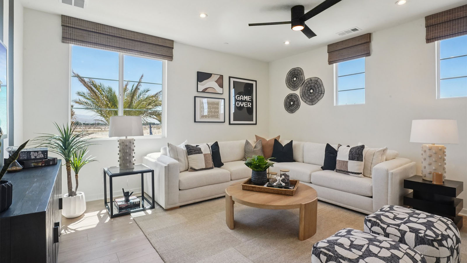 Oversized loft with laminate flooring
