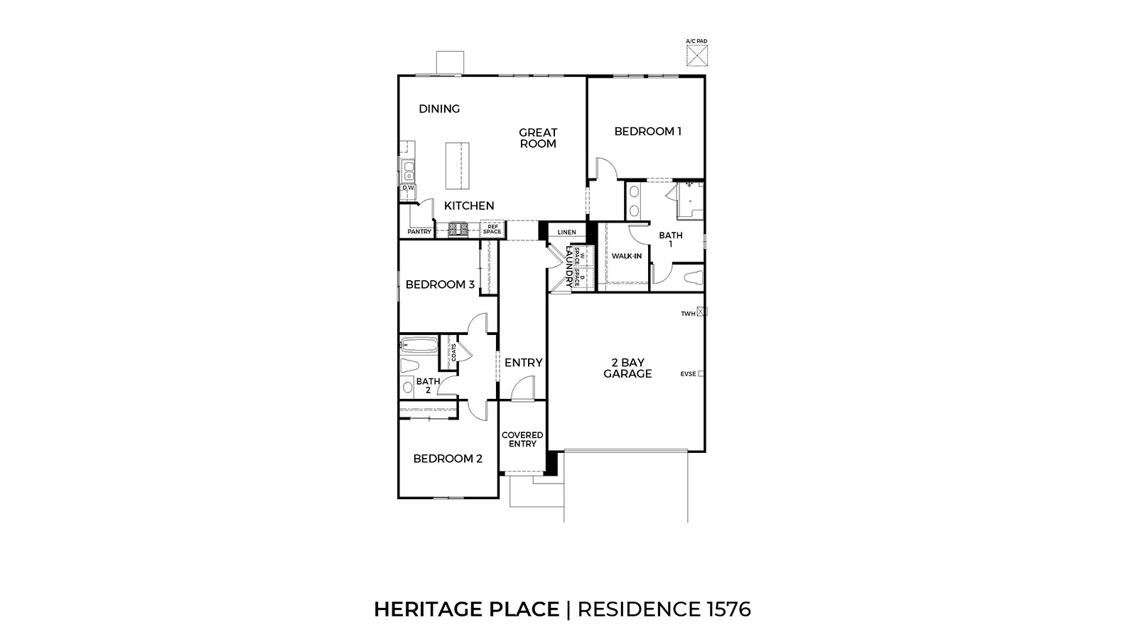 Floor Plan in Heritage Place Hemet, CA D.R. Horton