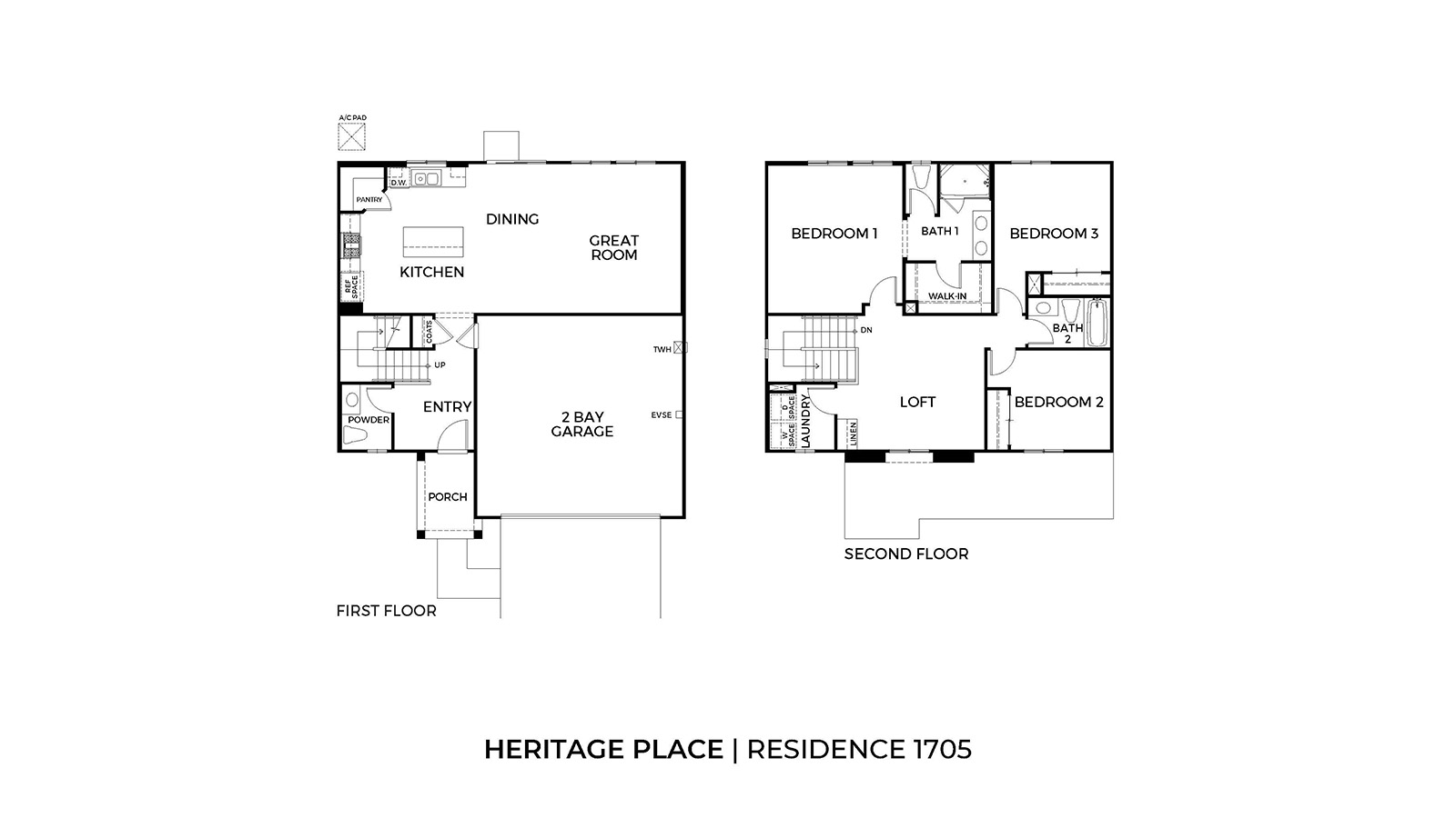 Floor Plan in Heritage Place Hemet, CA D.R. Horton