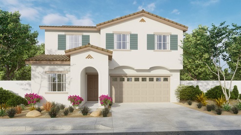 Juniper at Canterwood Residence 2311 rendering with exterior elevation A