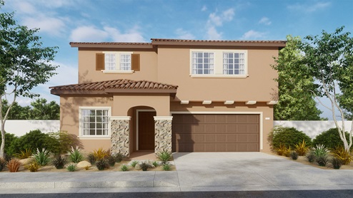 Juniper at Canterwood Residence 2311 rendering with exterior elevation D
