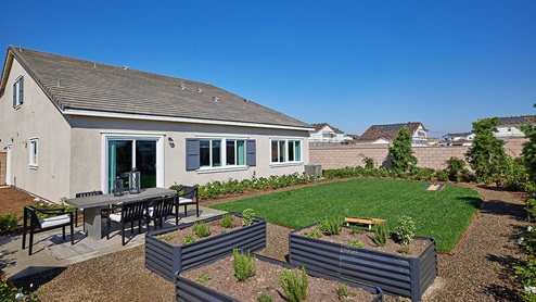 Spacious backyard