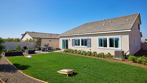 Spacious backyard