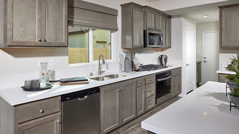Modern kitchen cabinets with alto stained maple cabinetry
