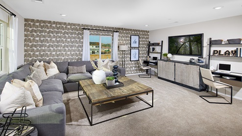 Spacious bonus room located upstairs