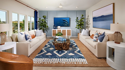 Bright great room sitting area