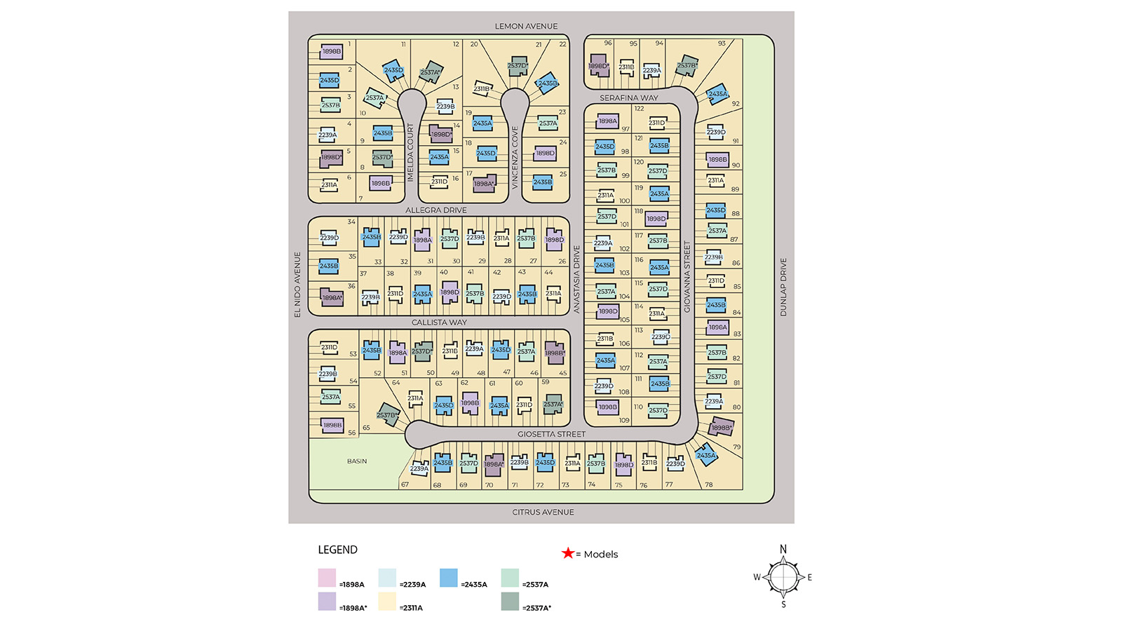 Static Lot Map