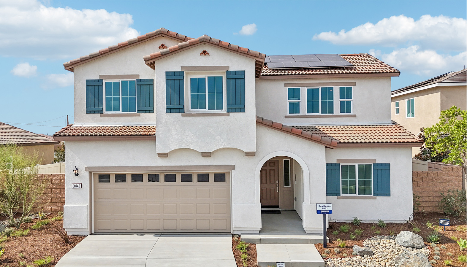 Exterior of a 2-story home
