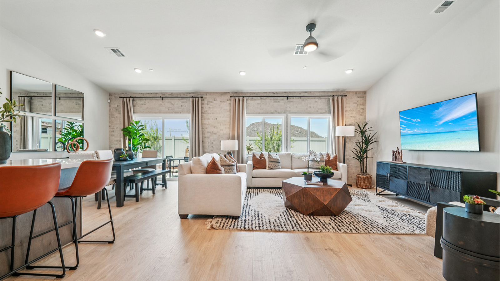 Great room seating area