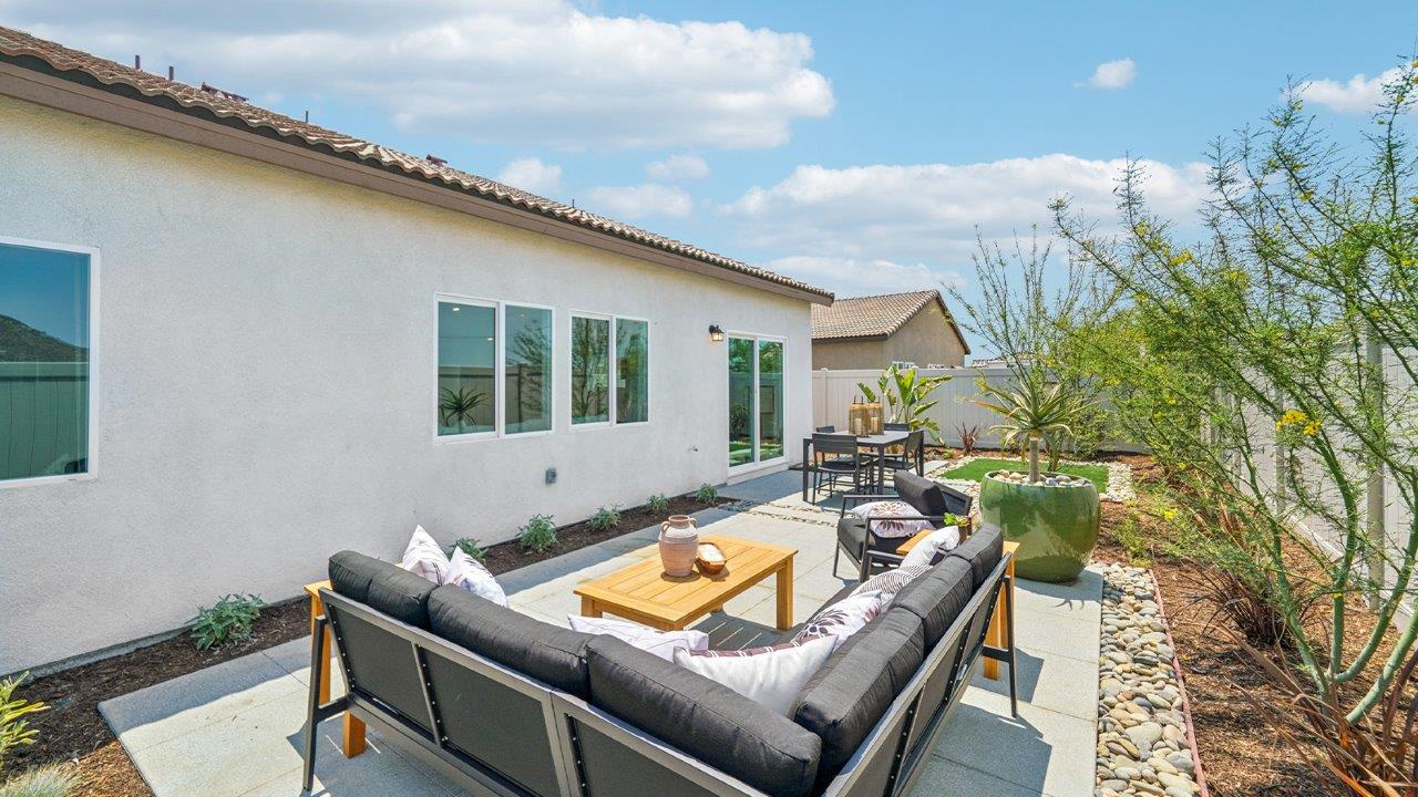 Backyard patio space