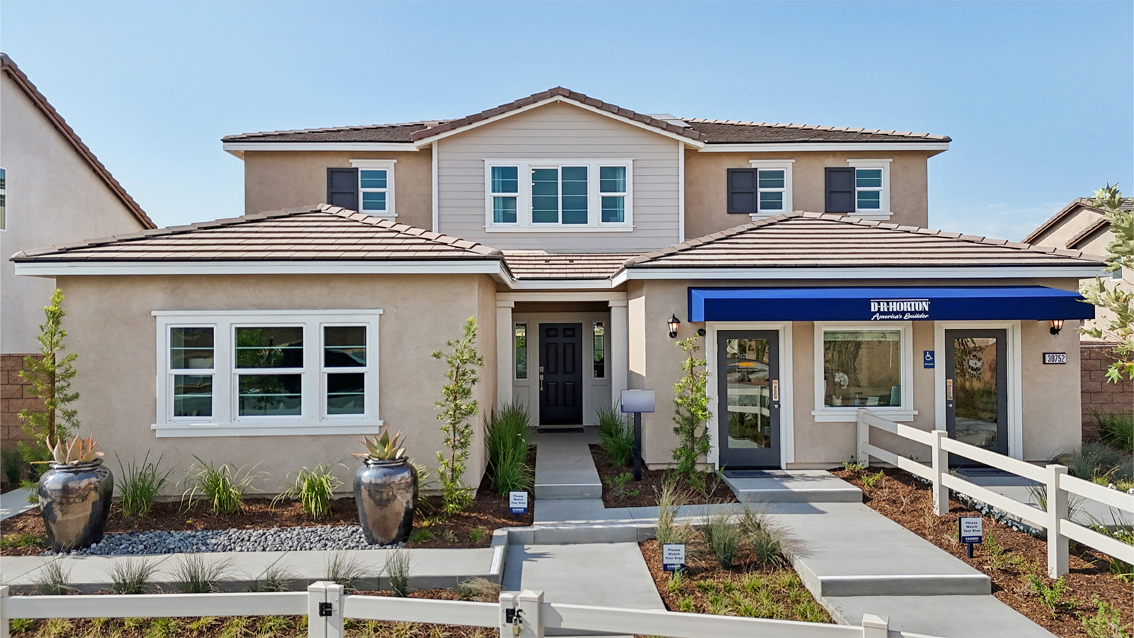 Exterior of a 2-story home