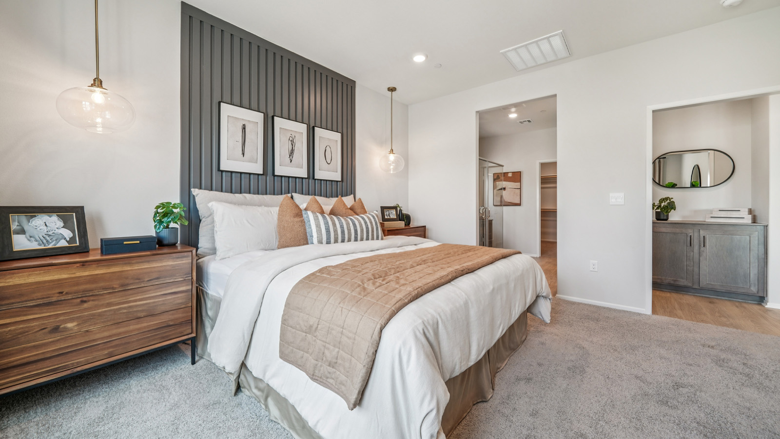 Primary bedroom with cal king bed