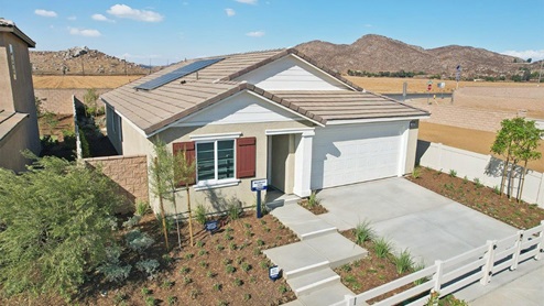 Exterior of a single story home