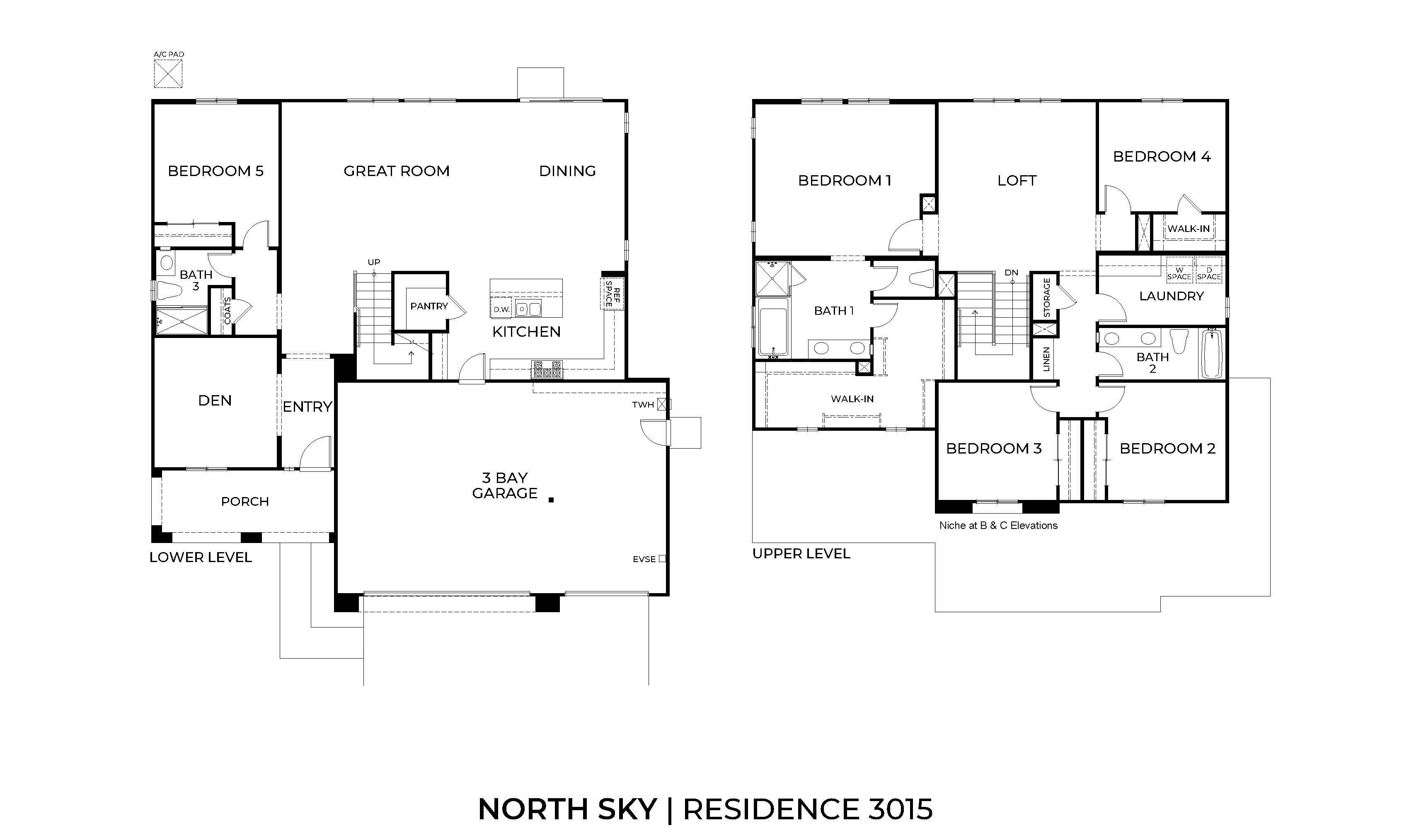 Floor Plan in North Sky Winchester, CA D.R. Horton