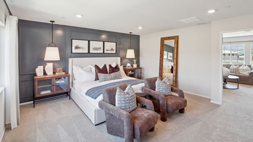 Spacious primary bedroom