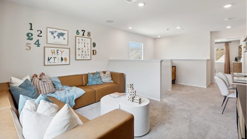 Upstairs loft space