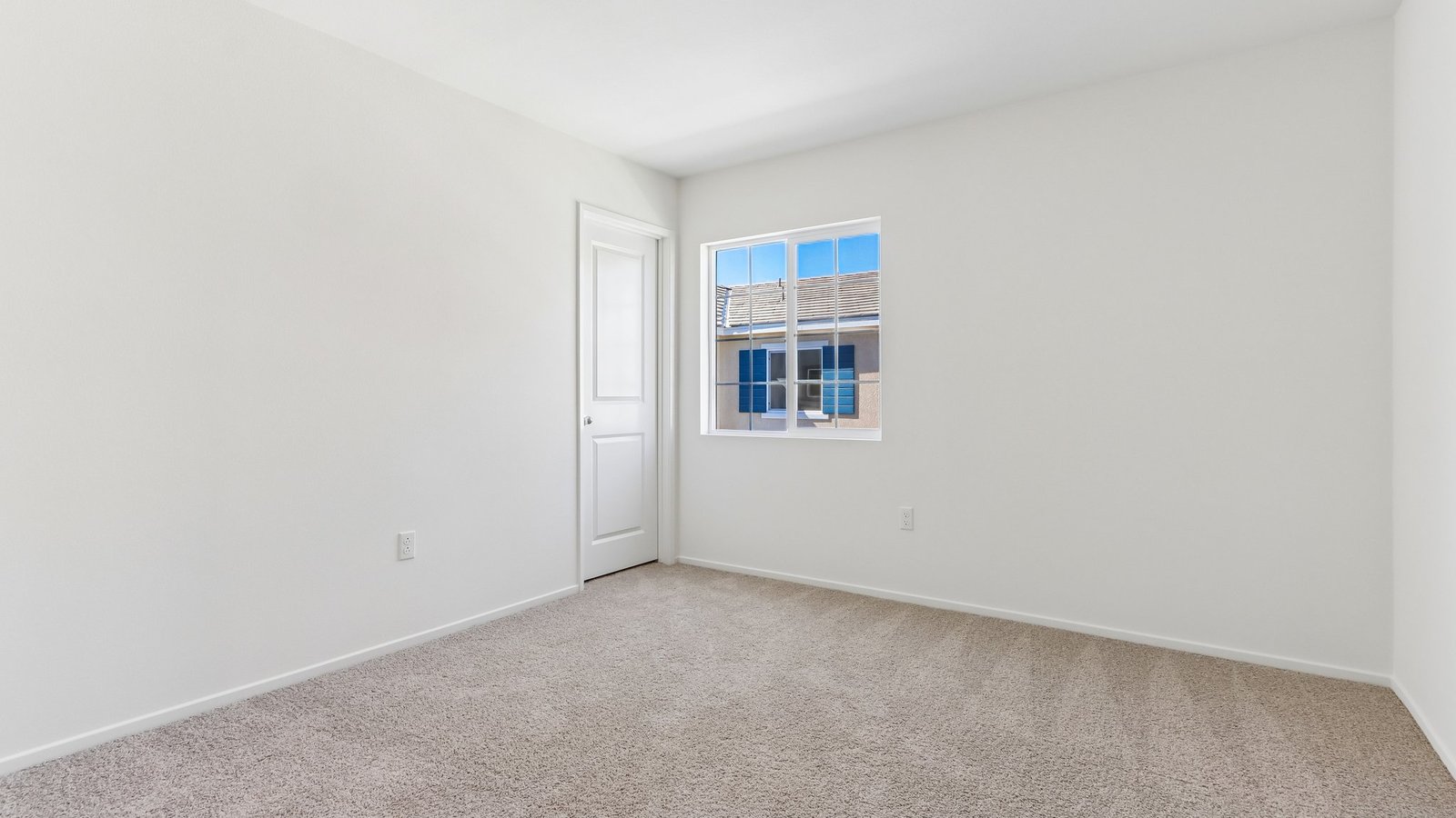 bedroom with carpet