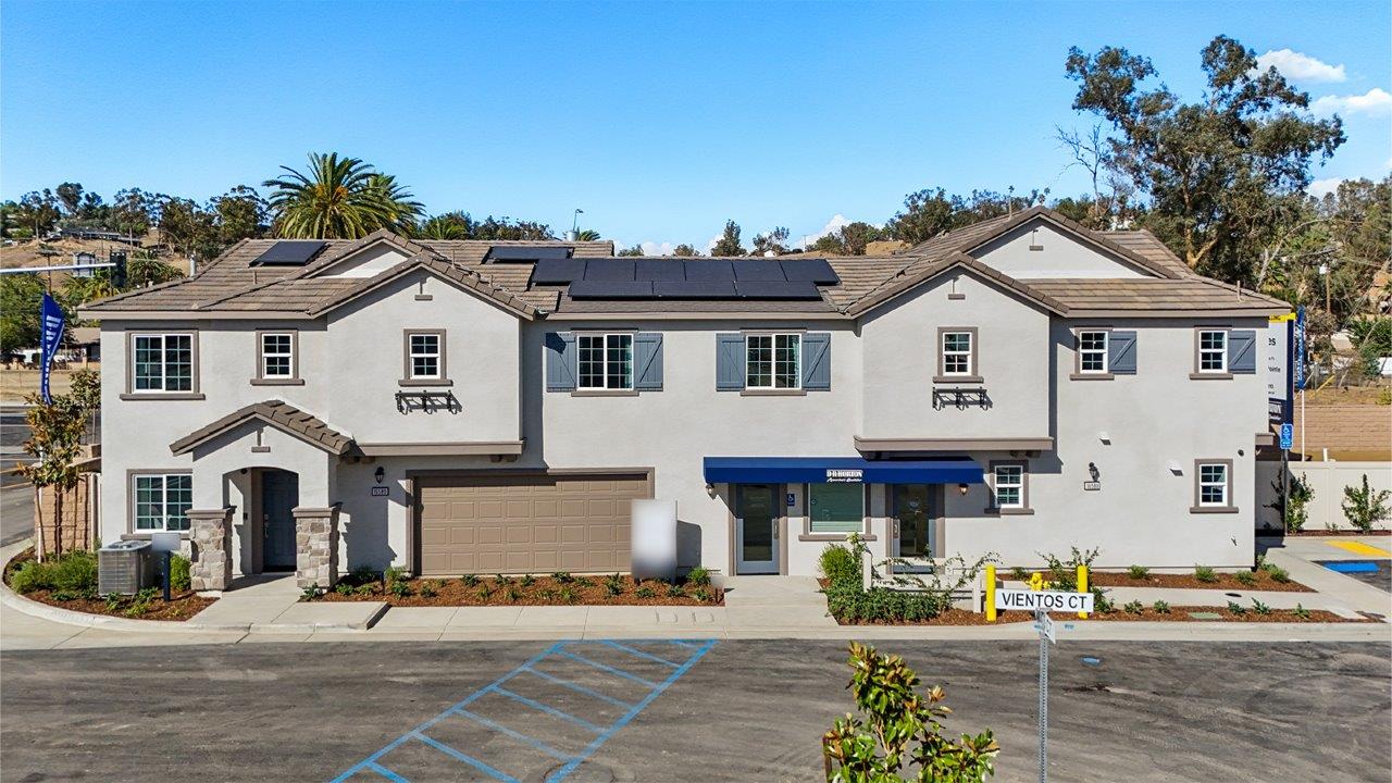 Exterior of duplex homes