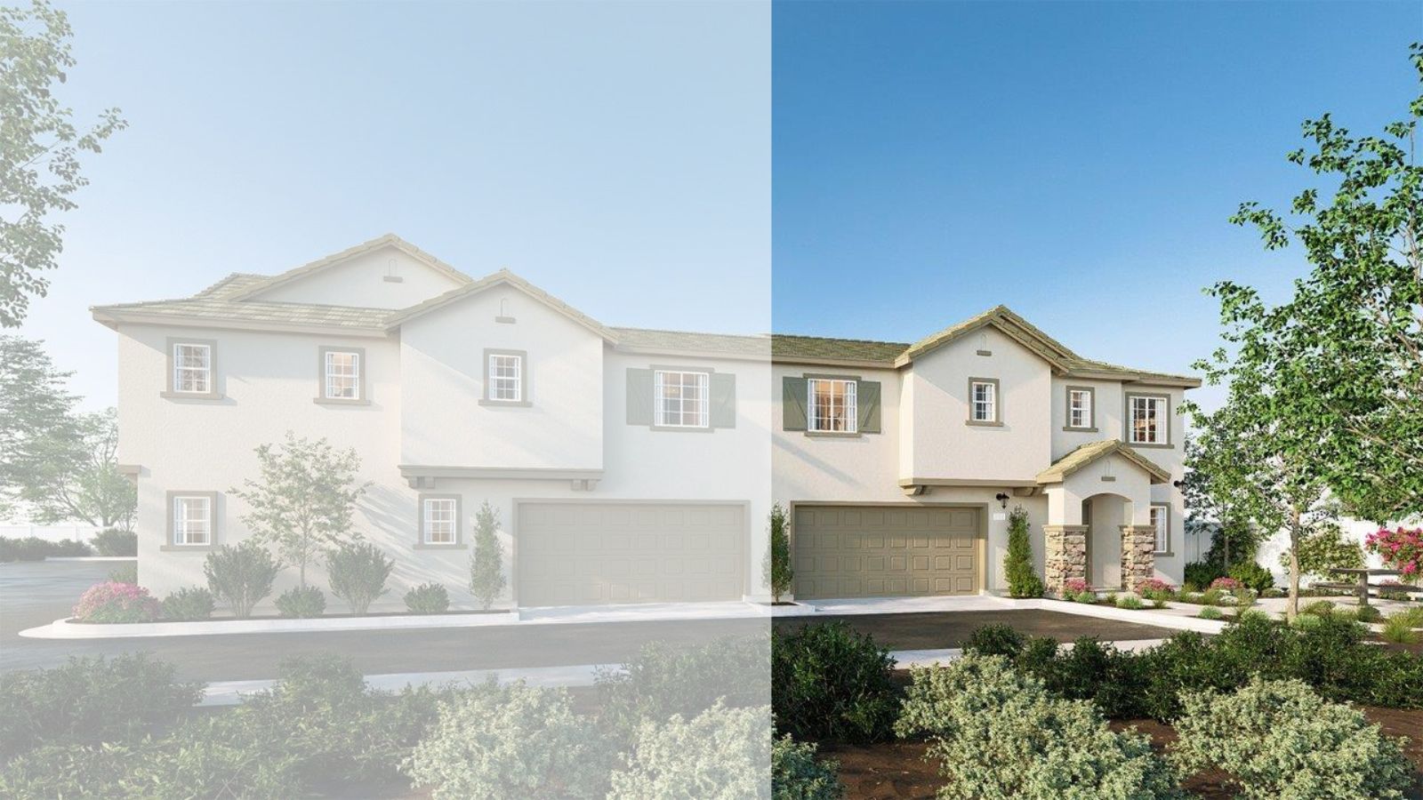Residence 2009 rendering with French Country elevation