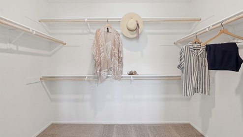 Primary closet space