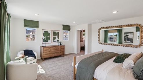 Spacious primary bedroom