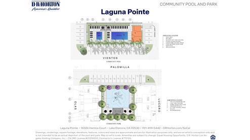 Community Pool and Park Renderings