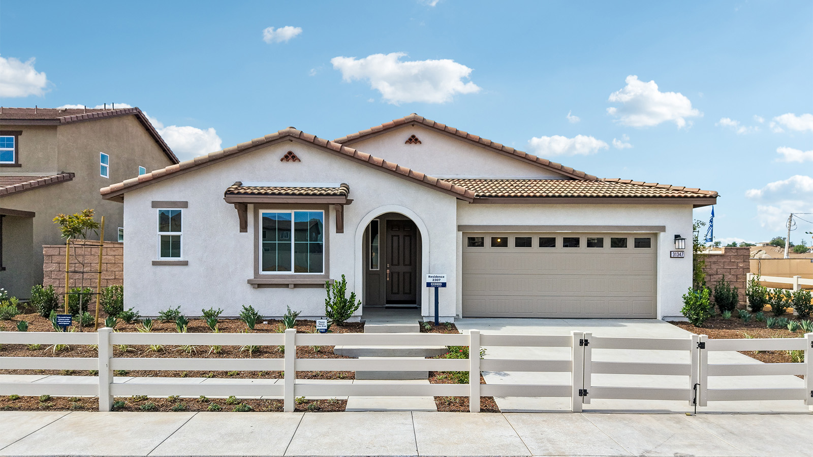 Exterior of a 1-story home