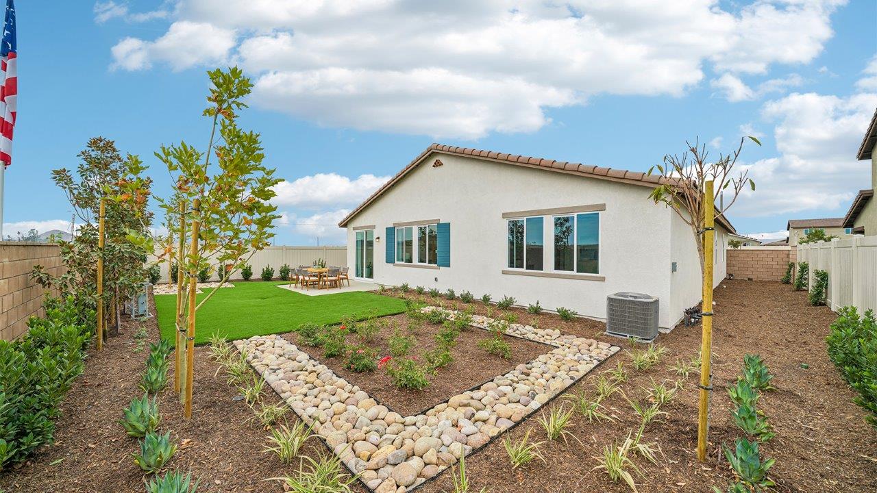 Spacious backyard
