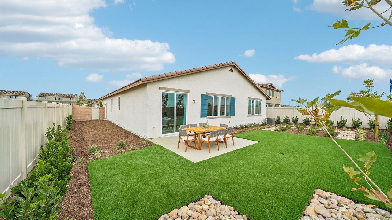 Spacious backyard