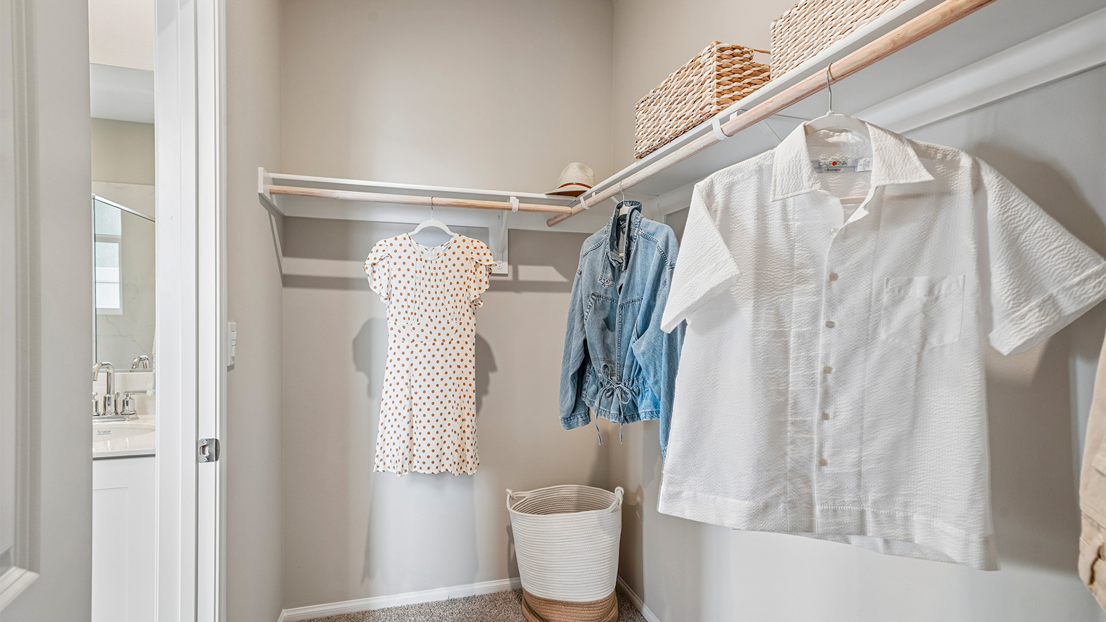 Primary closet