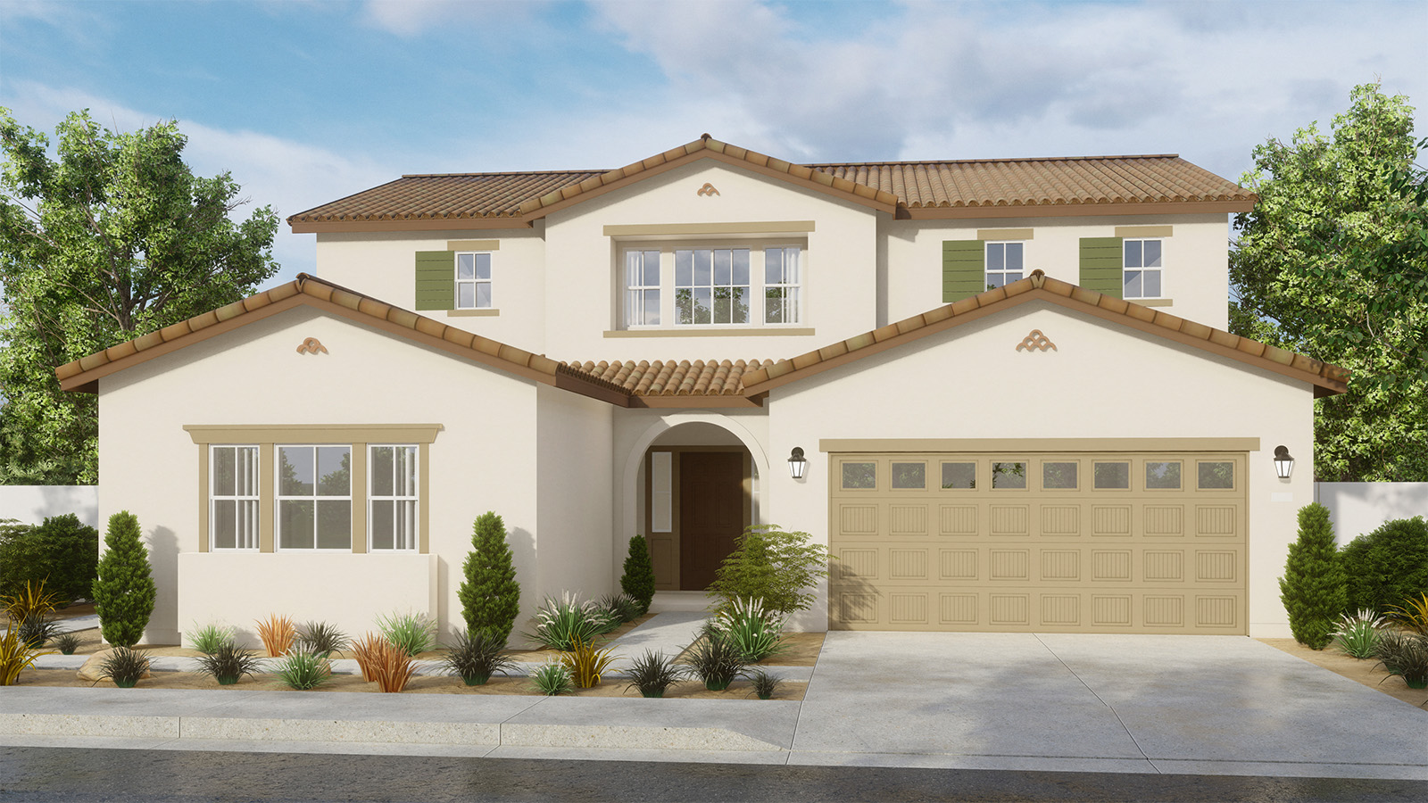 Residence 2946 rendering with exterior elevation A