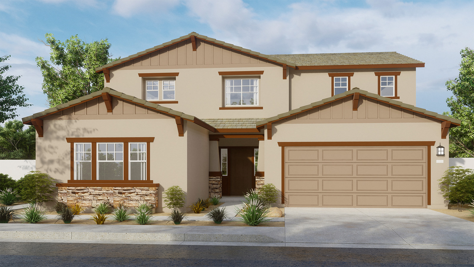 Residence 2946 rendering with exterior elevation C
