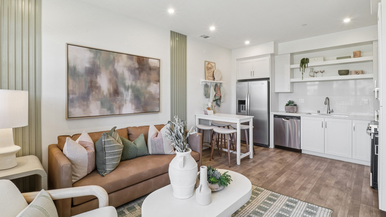 Kitchen and living space