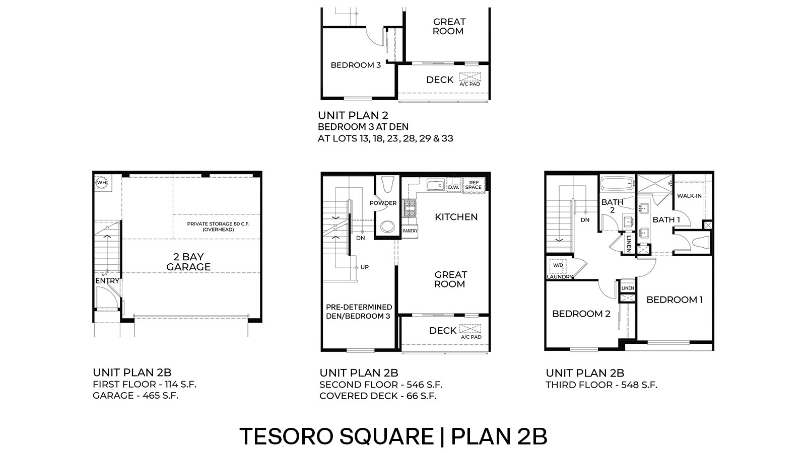 Tesoro Square Floorplan - Plan 2B