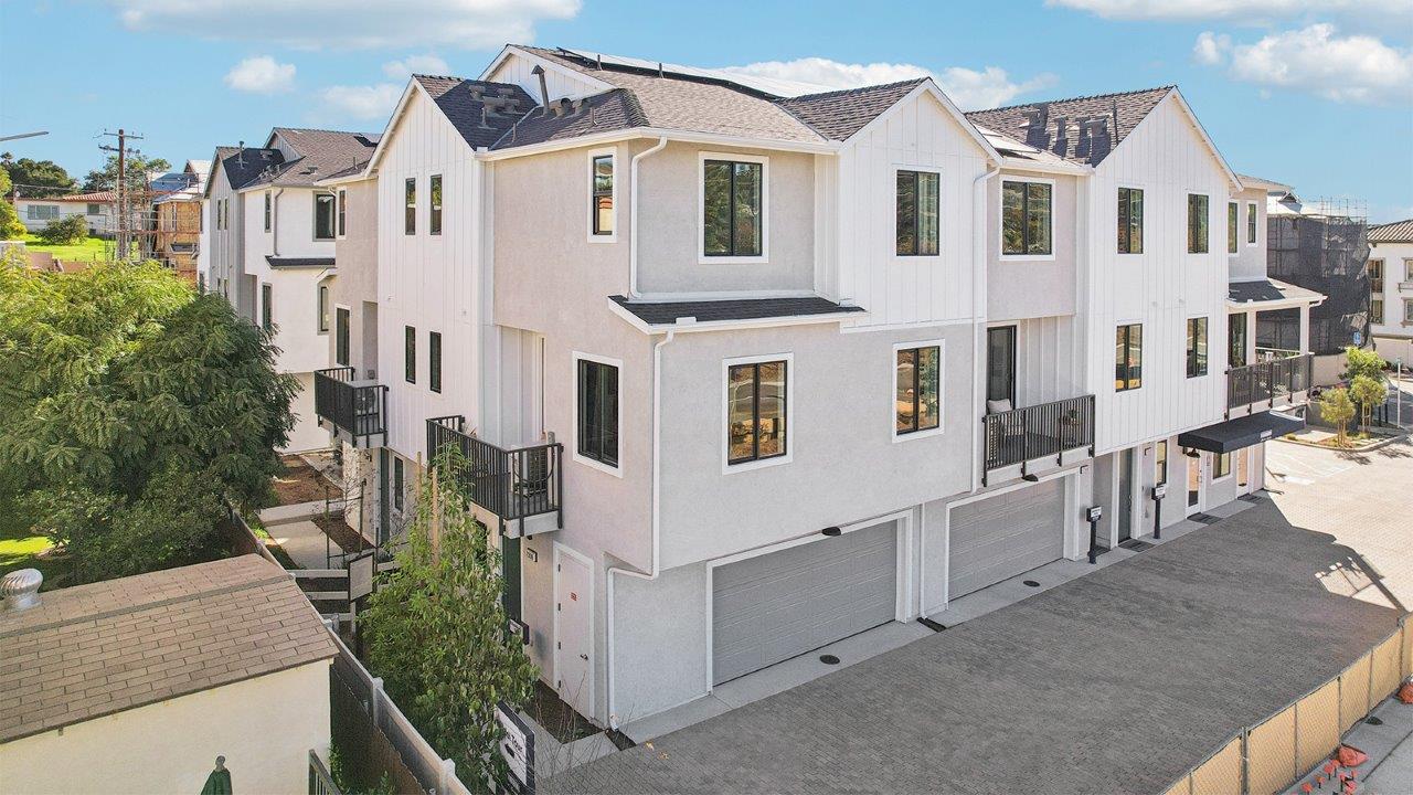 Exterior of townhomes