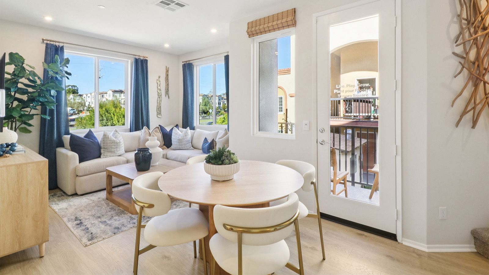 Living and dining space