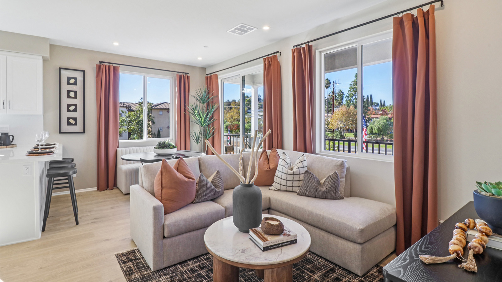 Living and dining space