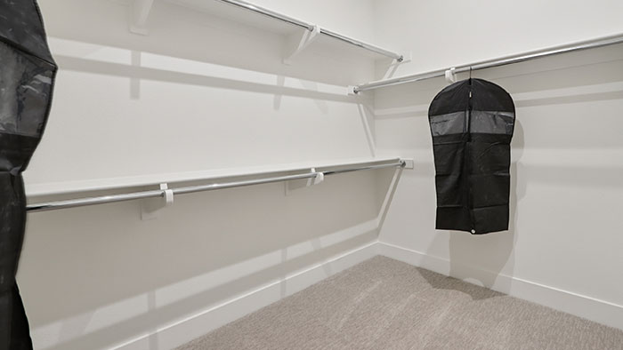 Interior walk-in closet