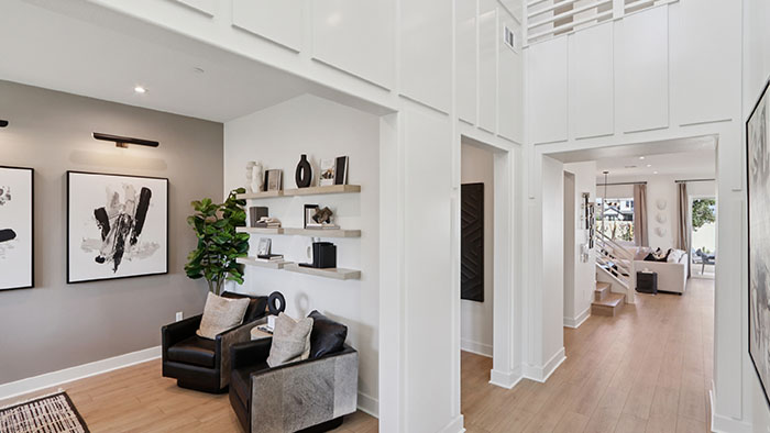 Interior hallway leading to living area
