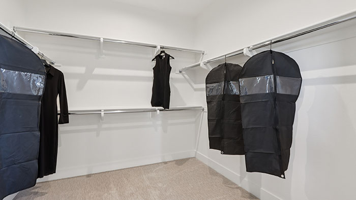 Interior walk-in closet