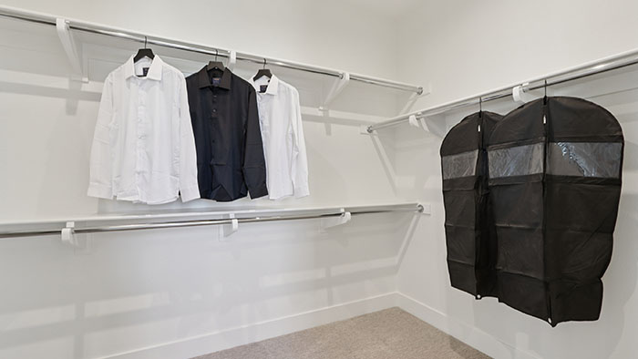 Interior walk-in closet