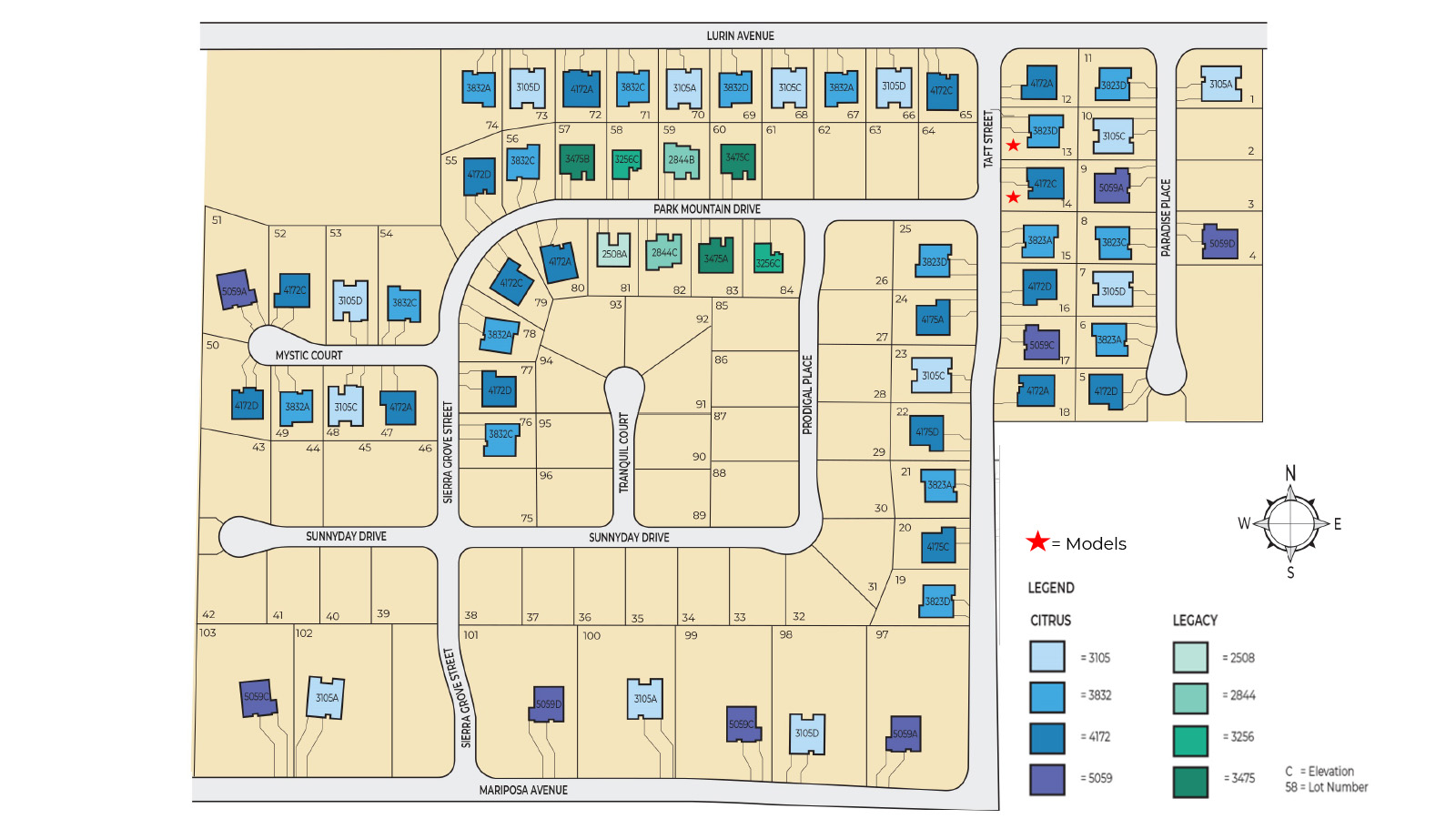 Static Lot Map