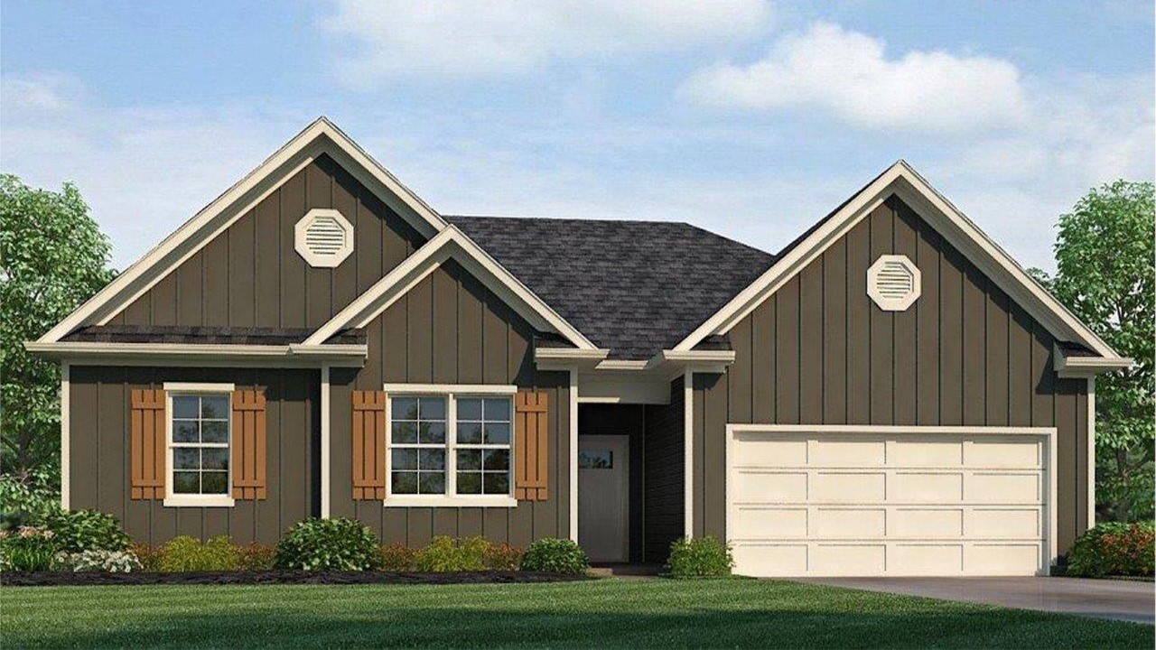 Clayton-Elevation- D - 1 story home with a 2 car garage