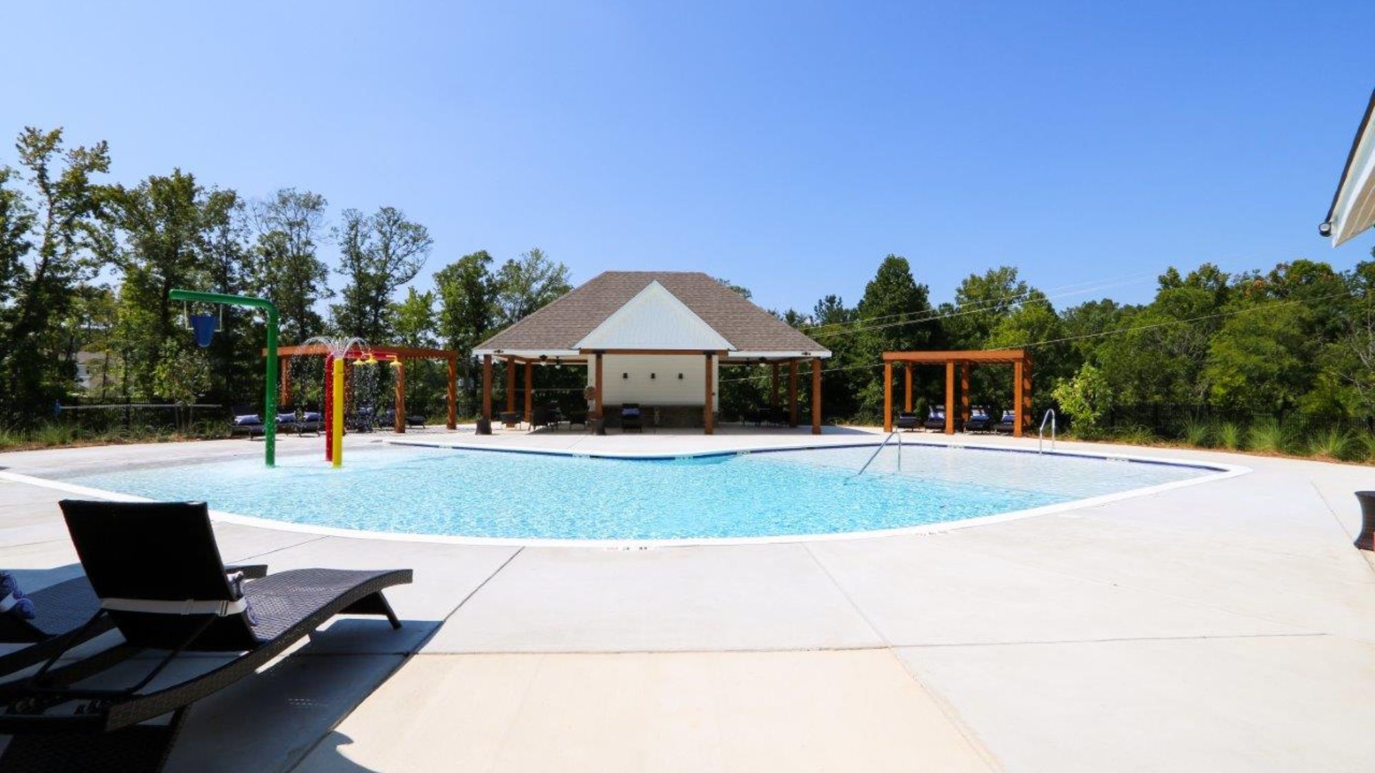 The generously sized community pool.